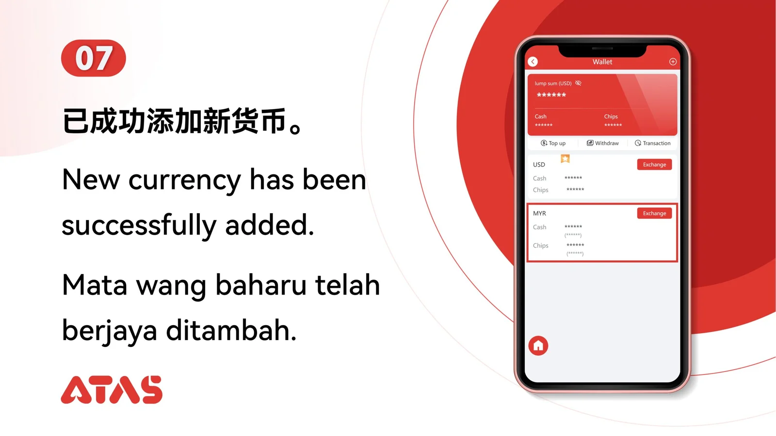 Tambah Mata Wang — Langkah 8