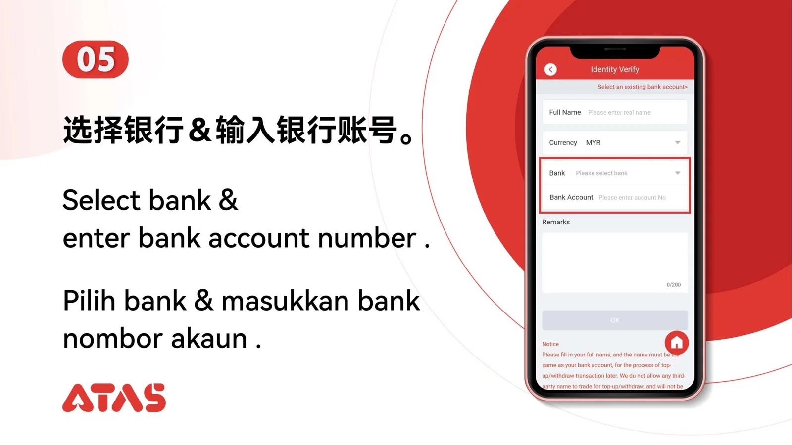 Pengesahan Akaun — Langkah 6