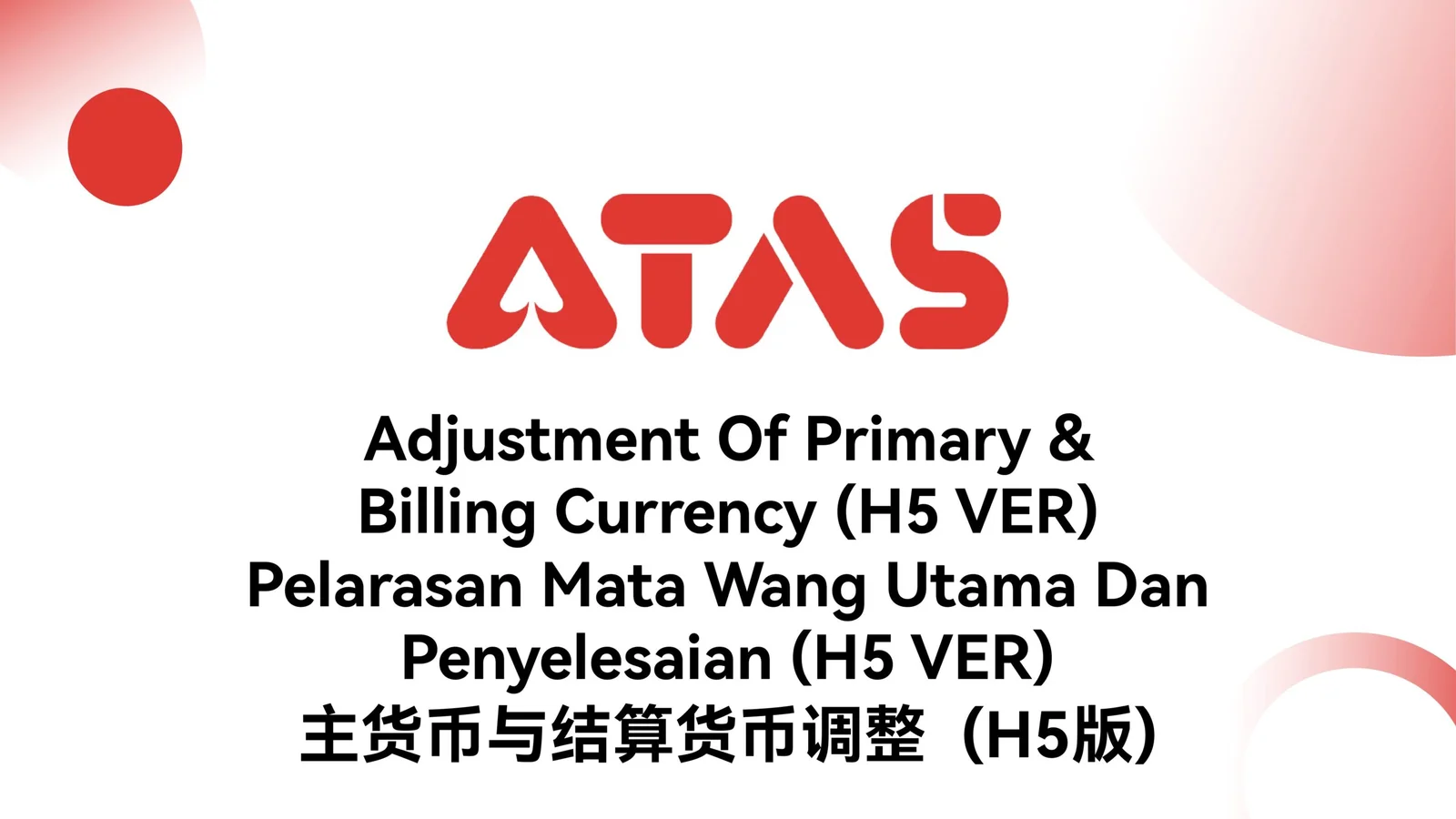 Laras Mata Wang Utama & Bil