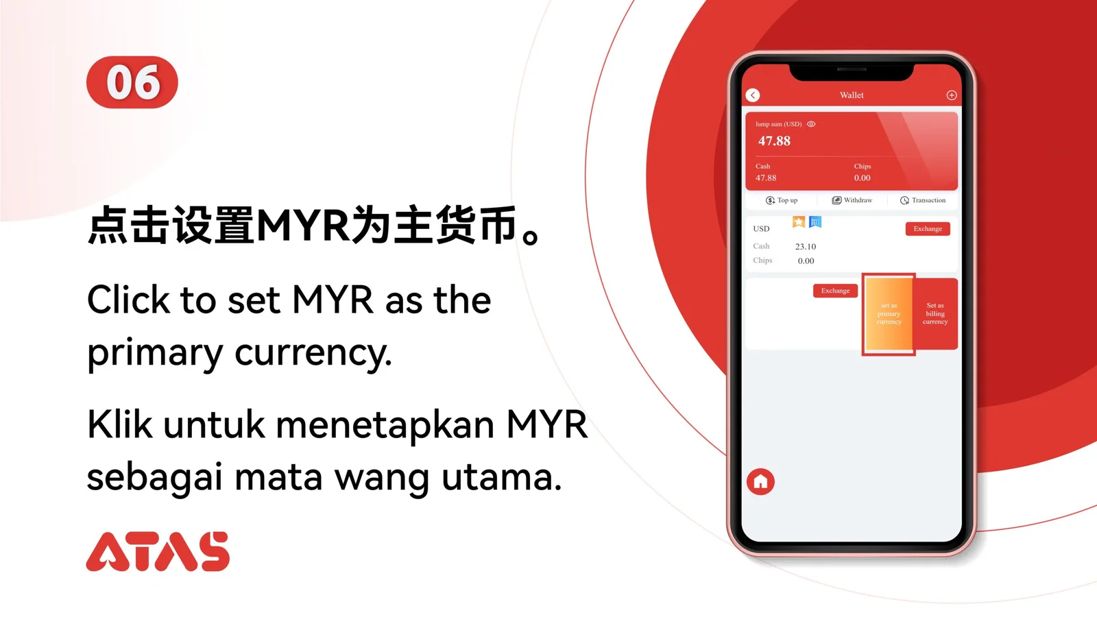 Atur Mata Uang Utama & Penagihan — Langkah 7