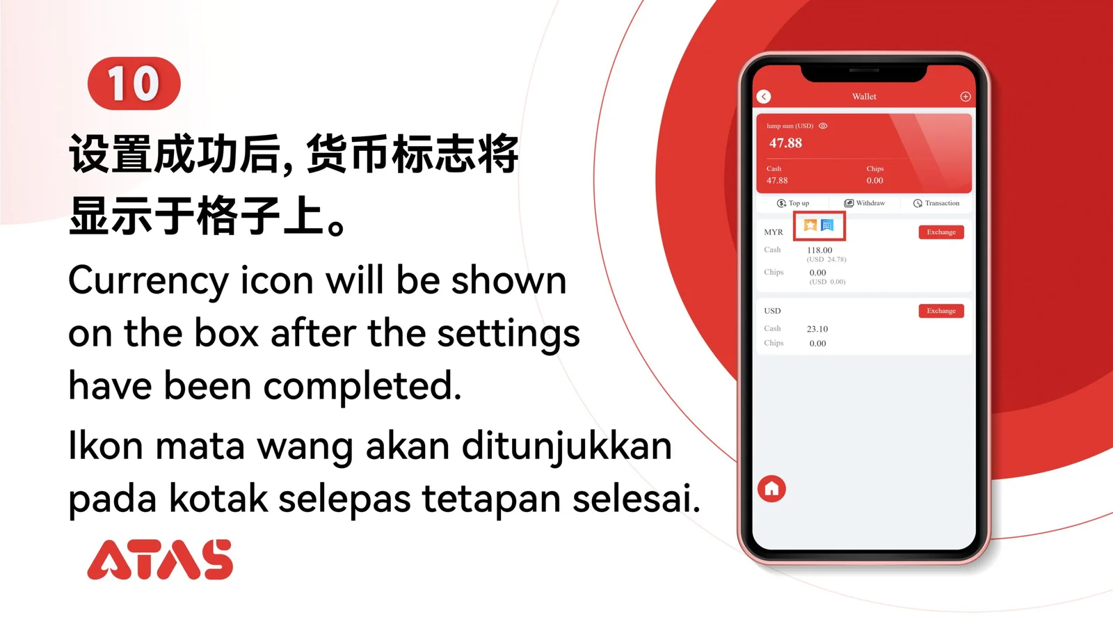 Atur Mata Uang Utama & Penagihan — Langkah 11