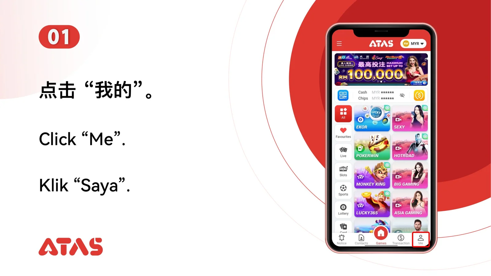 Hapus Rekening Bank — Langkah 2