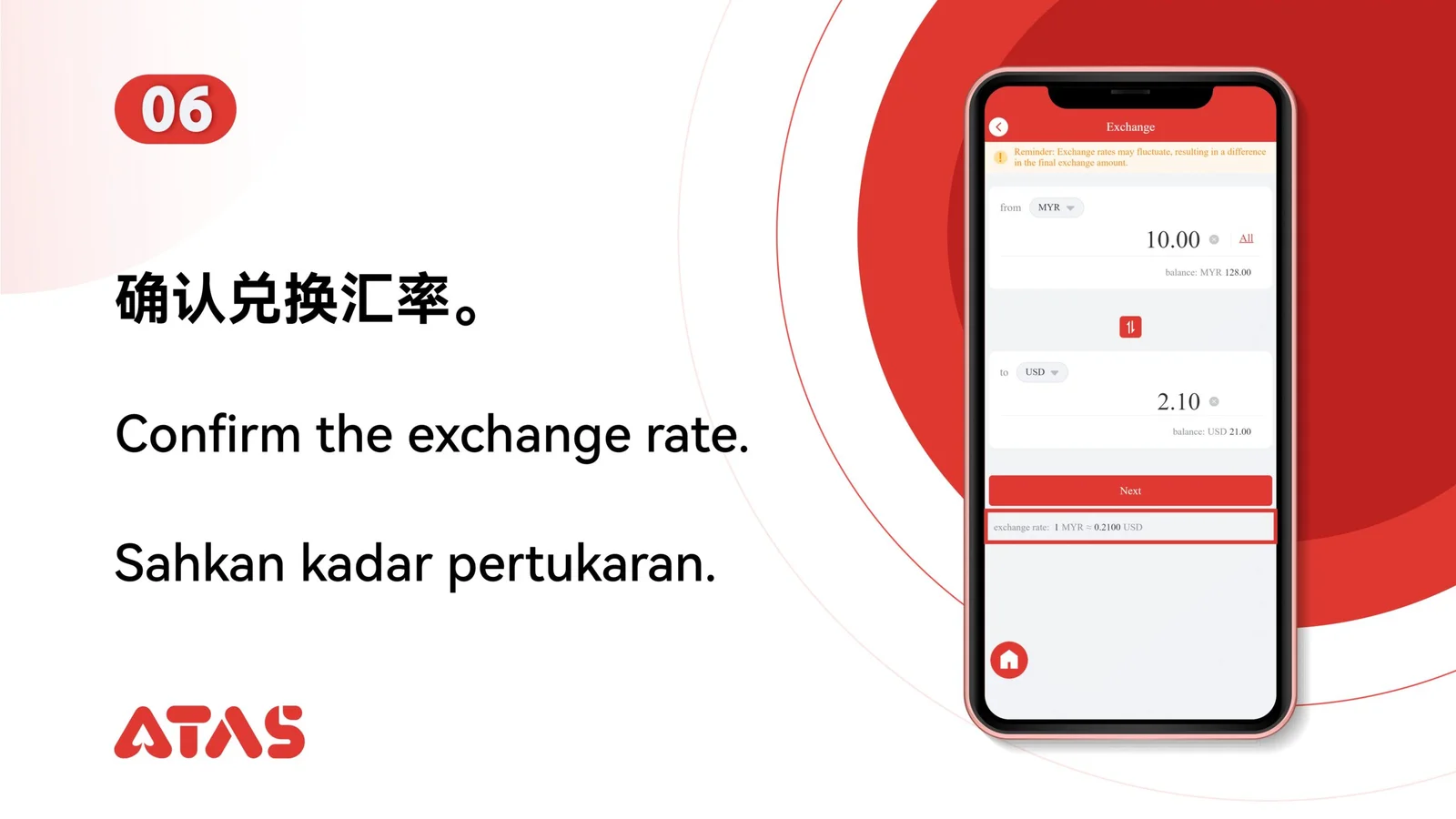 Tukar Mata Uang — Langkah 7