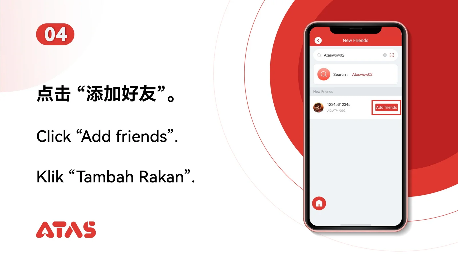 Transfer Teman — Langkah 5