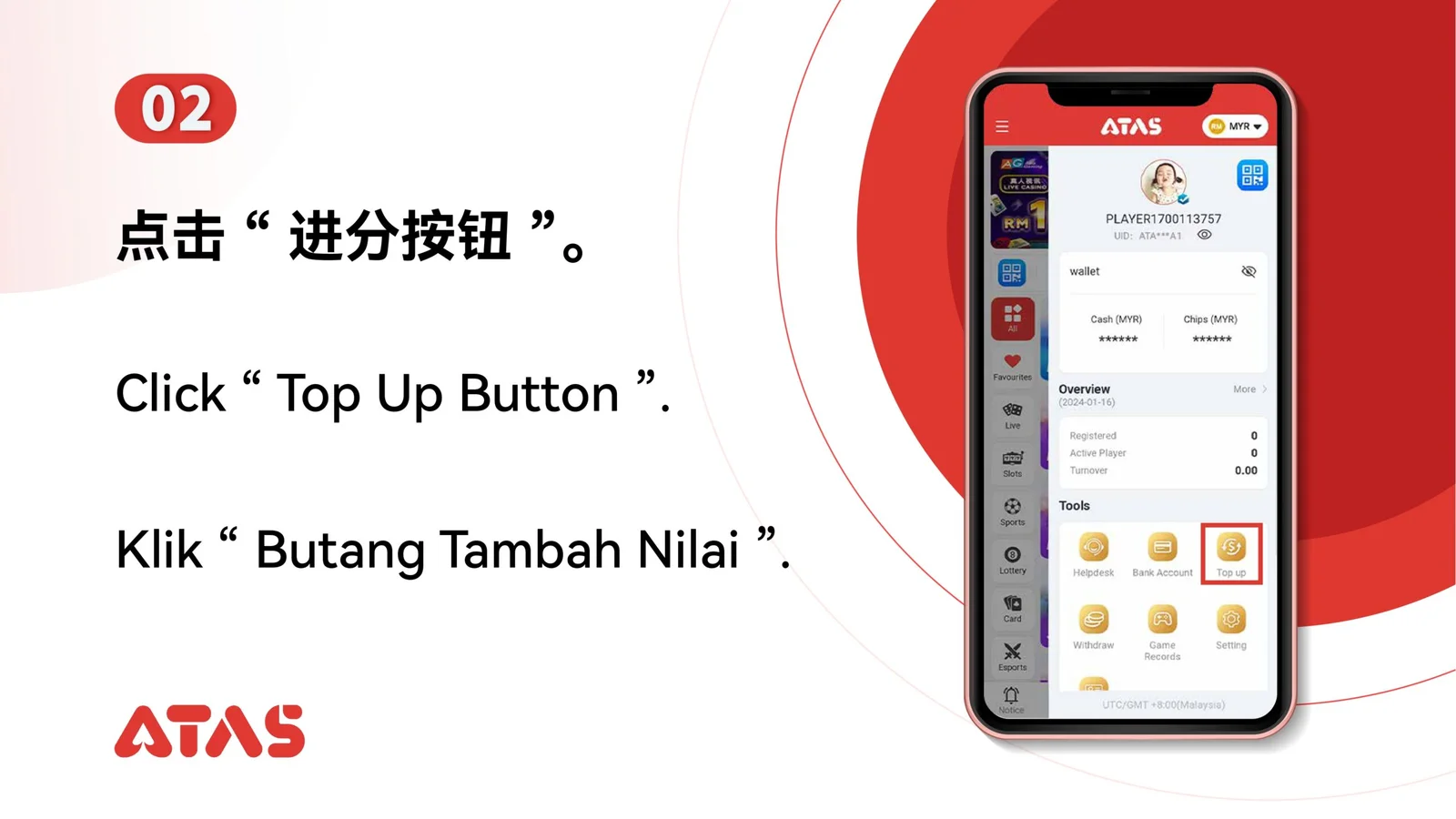 Tambah Nilai S99 — Langkah 3