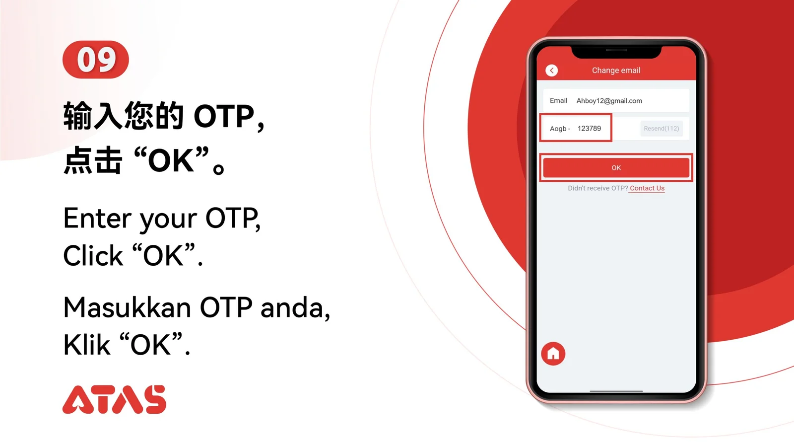 Ubah Email UID — Langkah 10