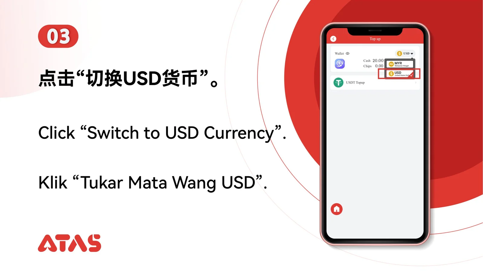 Isi Saldo USDT — Langkah 4