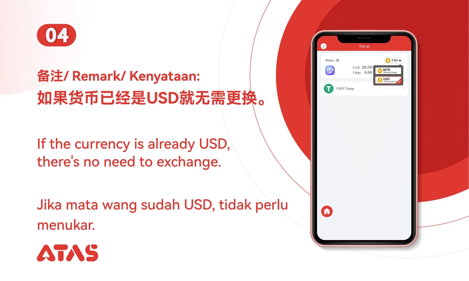 Isi Saldo USDT — Langkah 5