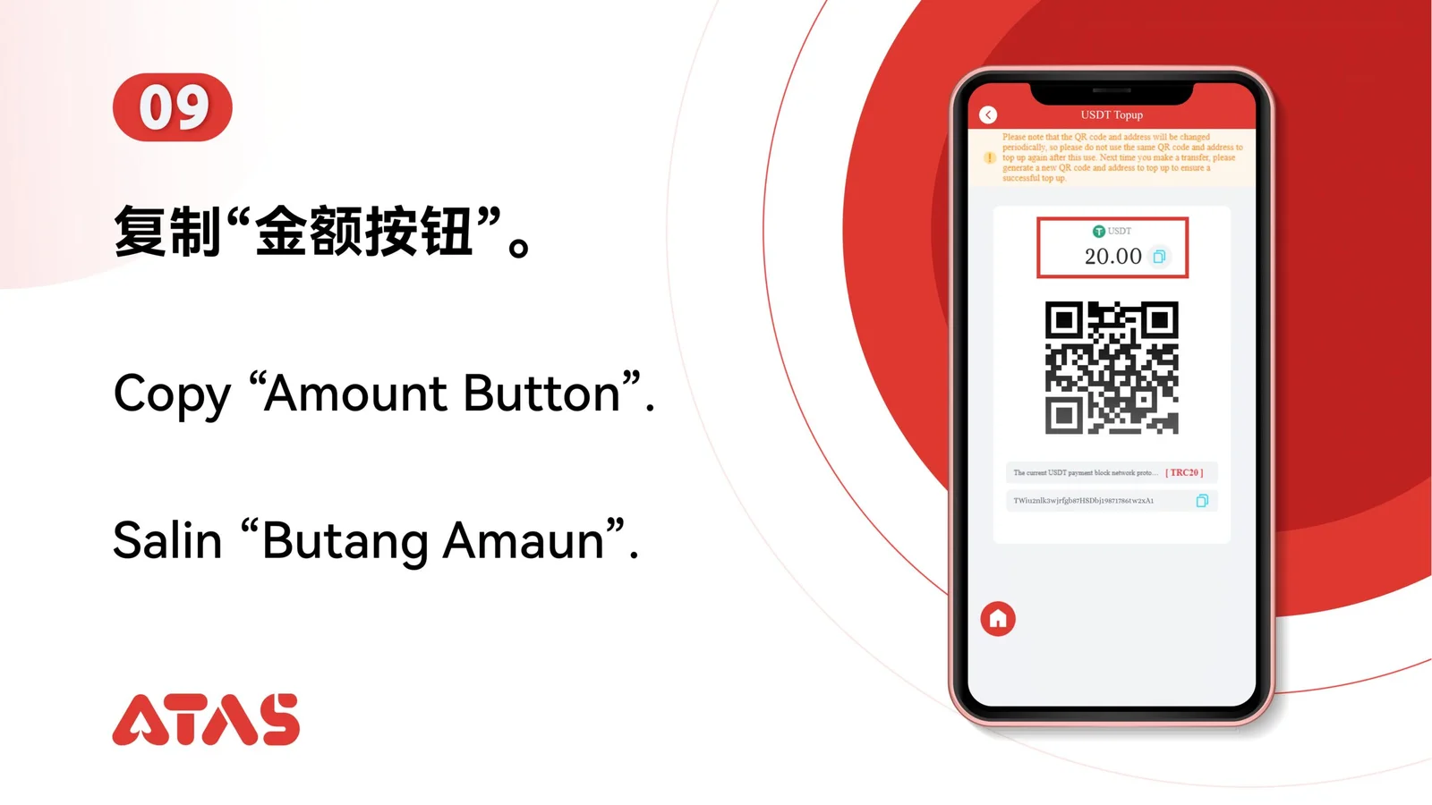 Isi Saldo USDT — Langkah 10